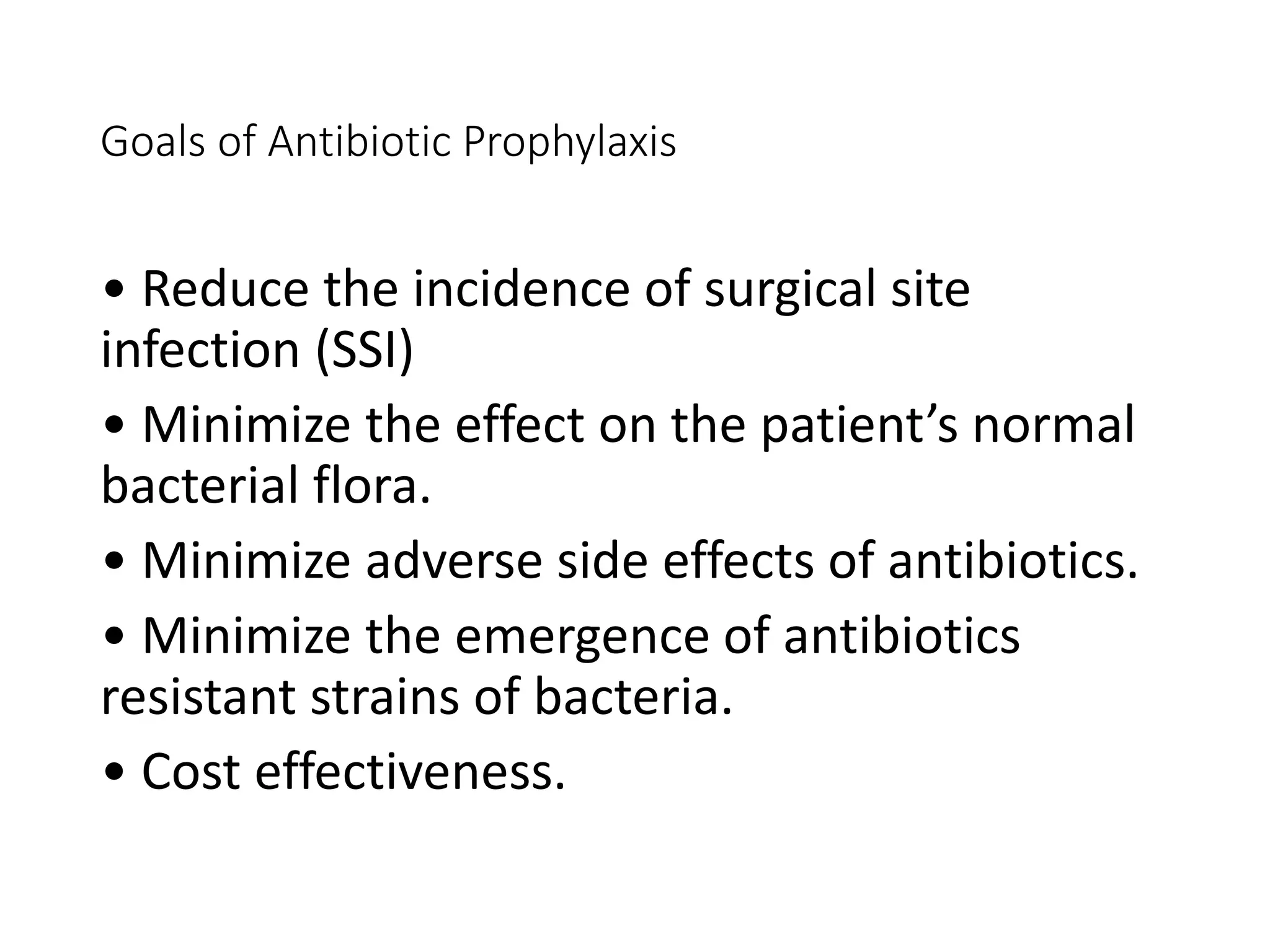 Antibiotic use in surgery | PPTX