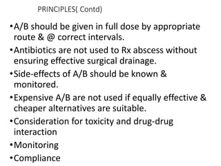 Antibiotic use in surgery | PPTX