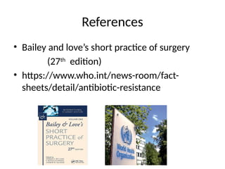 antibiotis use in surgery.pptx presentation | PPTX