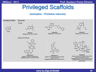 SBQsul - 2013

Prof. Gustavo Pozza Silveira

Privileged Scaffolds
(exemplos – Produtos naturais)

www.iq.ufrgs.br/biolab

20

 