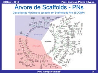 SBQsul - 2013

Prof. Gustavo Pozza Silveira

Árvore de Scaffolds - PNs
Classificação hierárquica baseada em Scaffolds de PNs (SCONP).

www.iq.ufrgs.br/biolab

29

 