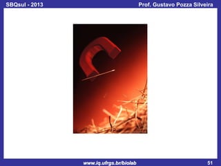 SBQsul - 2013

Prof. Gustavo Pozza Silveira

www.iq.ufrgs.br/biolab

51

 