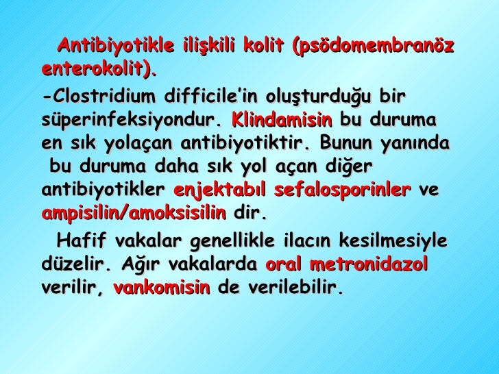 Antibiyotik Klindamisin: kullanım talimatları 65