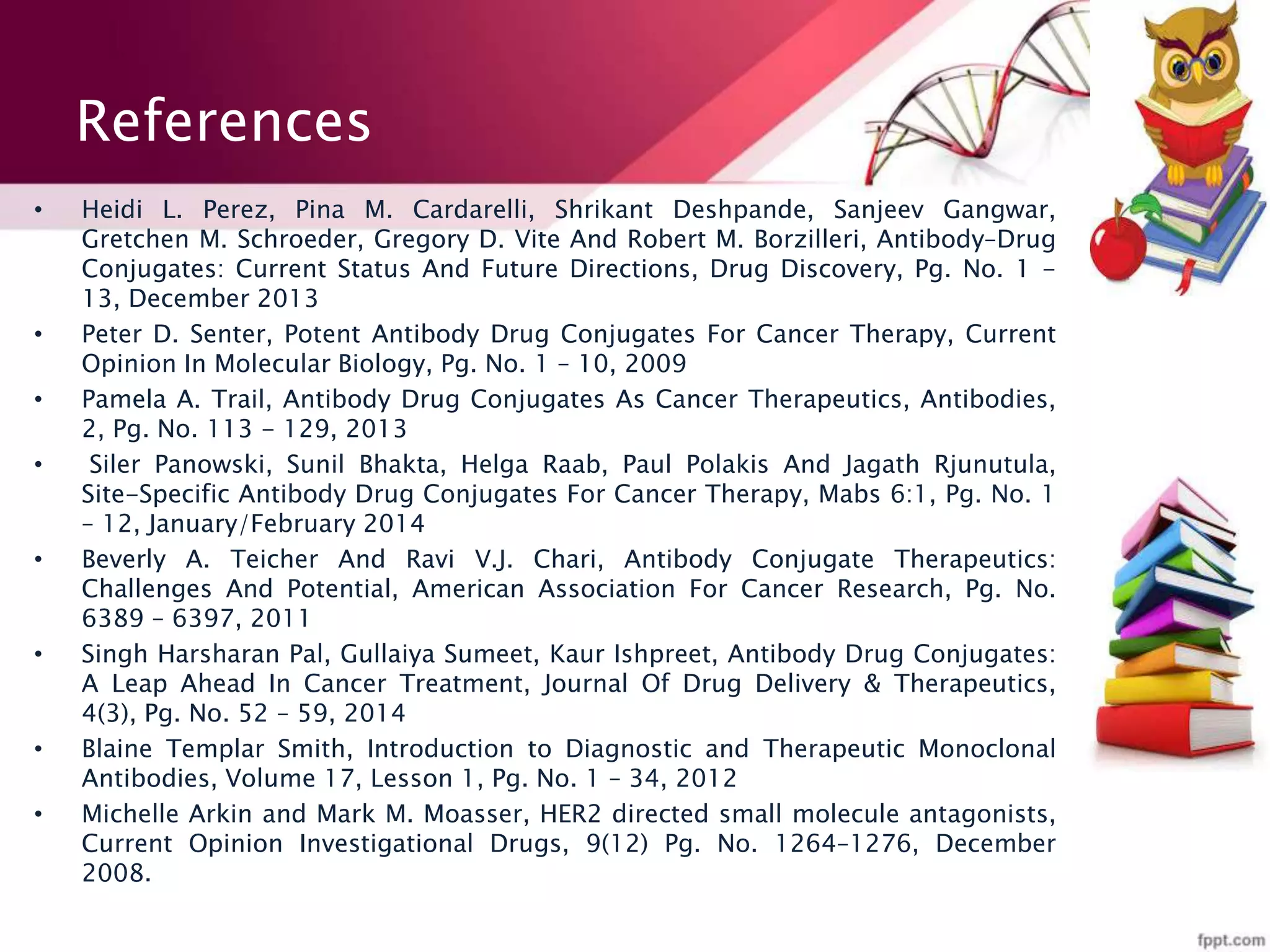 Antibody drug conjugates for cancer | PPTX