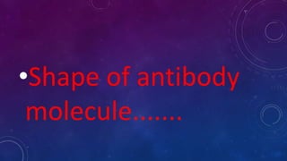 •Shape of antibody
molecule.......
 