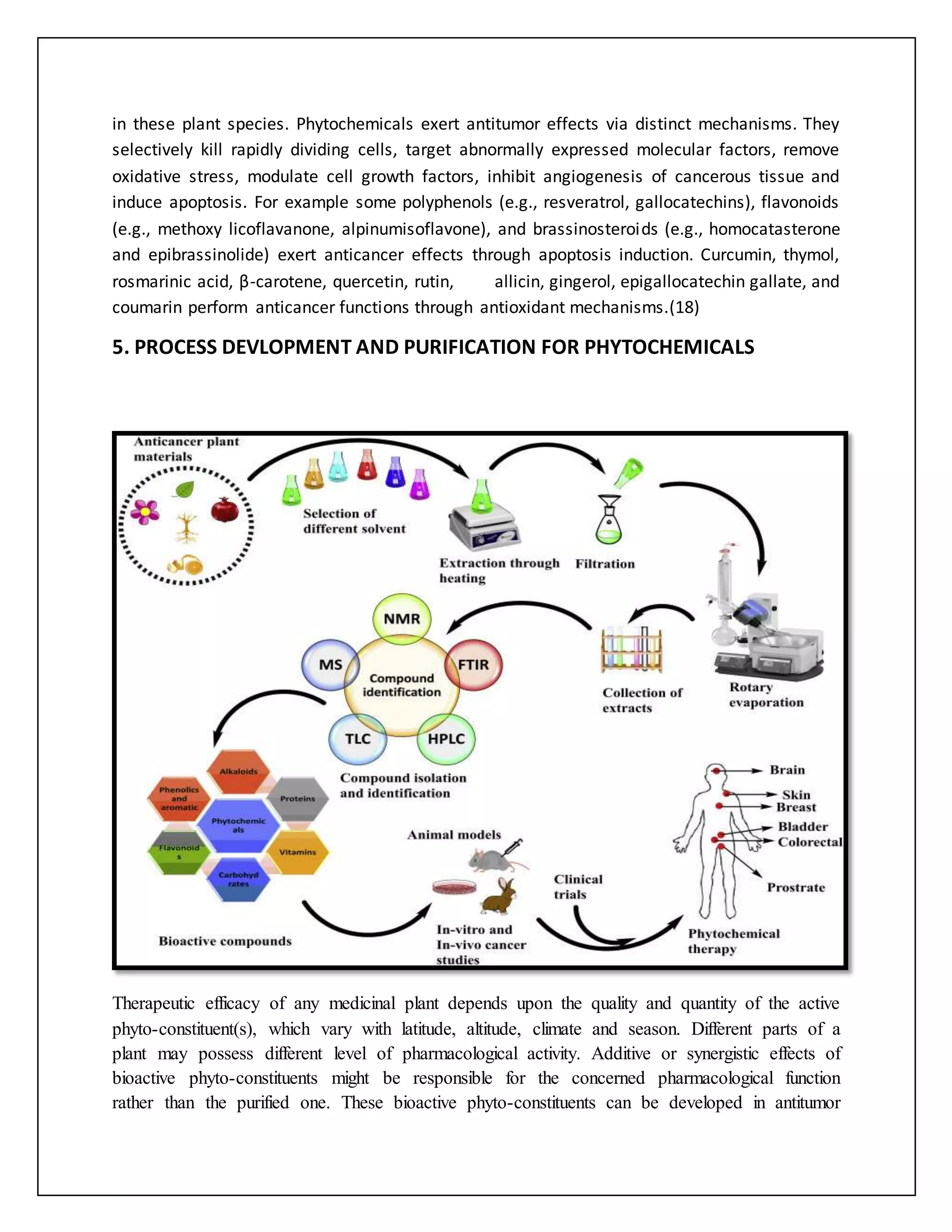 Anti cancer activity of phytochemical | DOCX