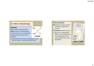 Comprehensive Overview of Anticancer Drugs and Their Mechanisms | PDF