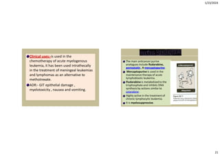 Comprehensive Overview of Anticancer Drugs and Their Mechanisms | PDF