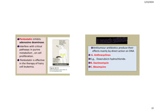 Comprehensive Overview of Anticancer Drugs and Their Mechanisms | PDF