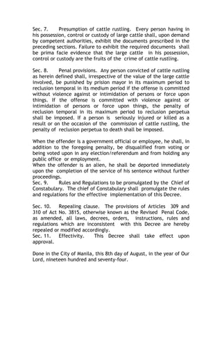 Anti cattle rustling_law | DOC