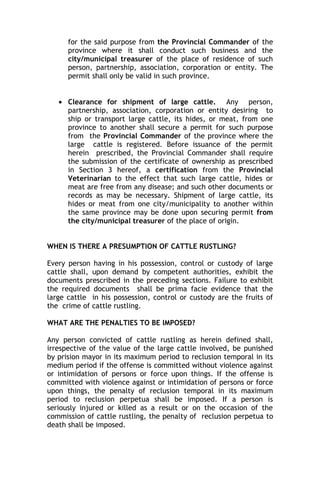 Anti cattle rustling_law | DOC