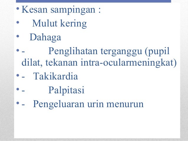 ANTI CHOLINERGIC AGENT dan ANTI PASMODIC