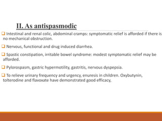 Anticholinergic drugs | PPT