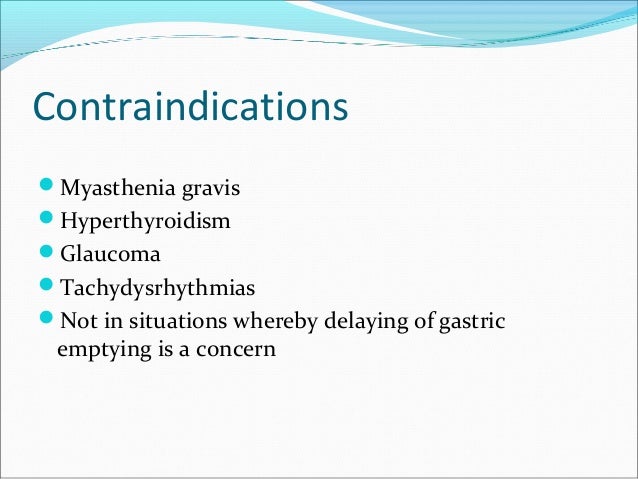 Anticholinergics Anticholinergics