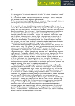 Anticipated Objection Example Anticipating Objections In Argumentation | PDF