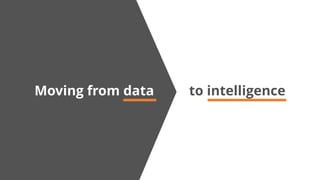Moving from data to intelligence
 