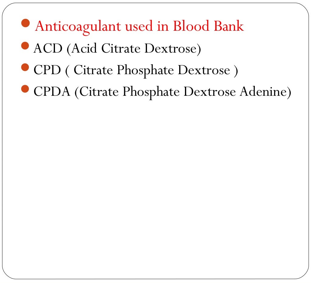 Anticoagulant