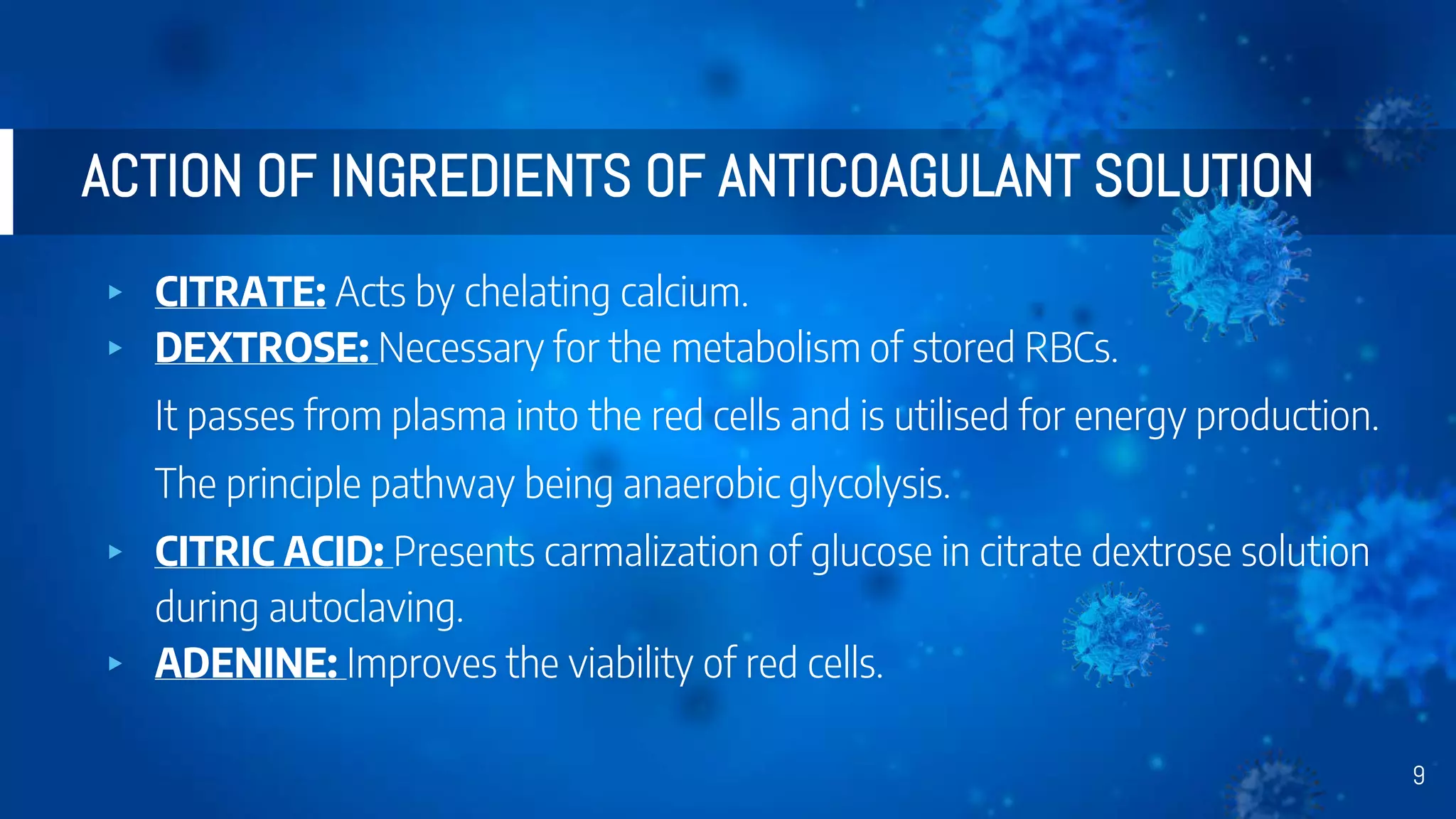 ANTICOAGULANT AND ITS APPLICATION IN BLOOD BANK .pptx