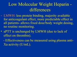 Anticoagulant antiplatelet thrombolytic by Dr. William K Lim | PPT