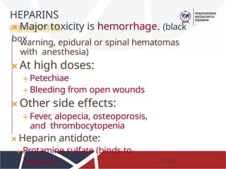 Anticoagulants.pptx ppt anticoagulant ppt | PPTX