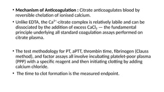Comprehensive Overview of Anticoagulants in Hematology: Mechanisms ...