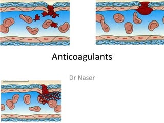 Anticoagulants

    Dr Naser
 