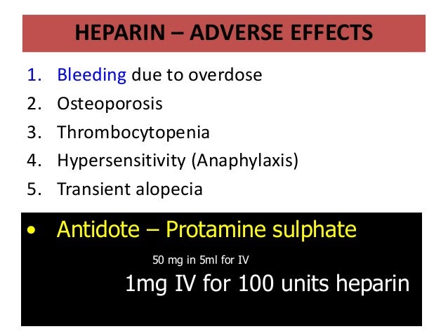 antidote for heparin antidote for heparin