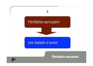 4

Fibrillation auriculaire




Une maladie d’avenir


                  Fibrillation auriculaire
 