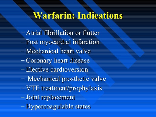 hypercoagulable state with coumadin