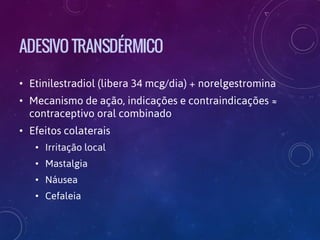 Anticoncepção hormonal (métodos contraceptivos hormonais) | PDF