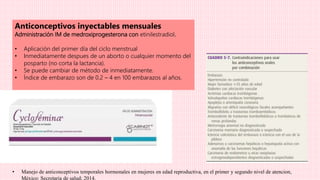 metodos anticonceptivos y planificacion familiatt | PPTX