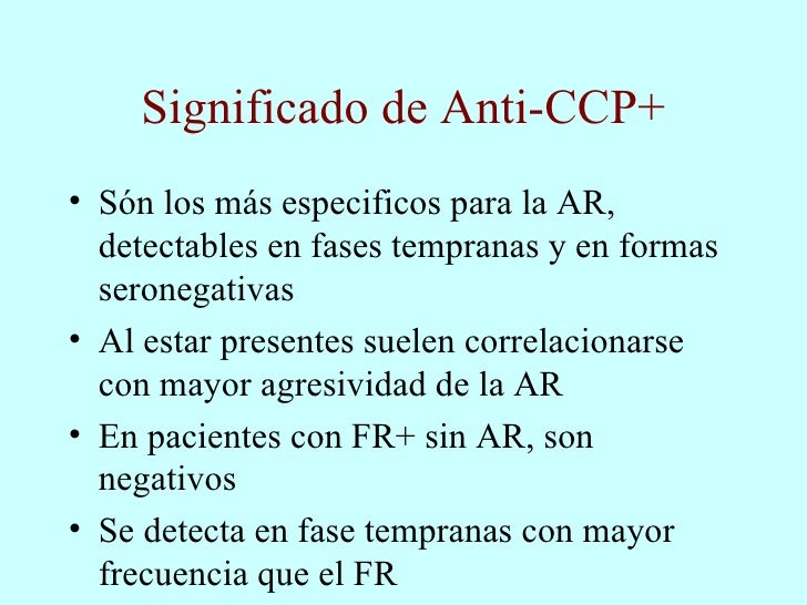 Anticuerpos Citrulinados En AR