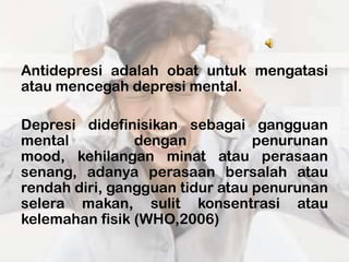 Antidepresi | PPTX