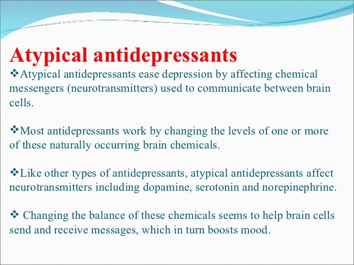 Antidepressant antidepressant