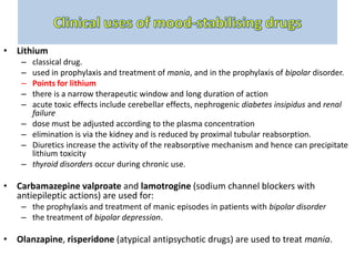 Drug Therapy of Depression 