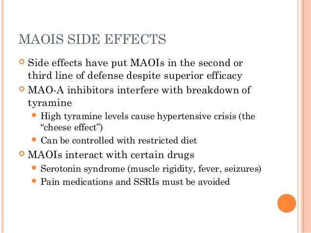 Selegiline Patch Drug Interactions