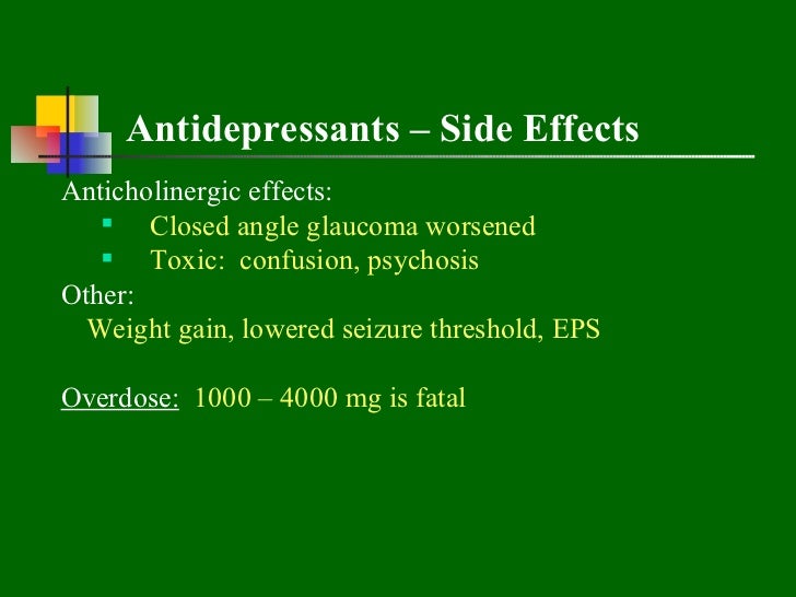Amitriptyline Side Effects When Stopping
