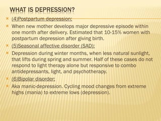 Antidepressants & side effects + serotonin syndrome vs