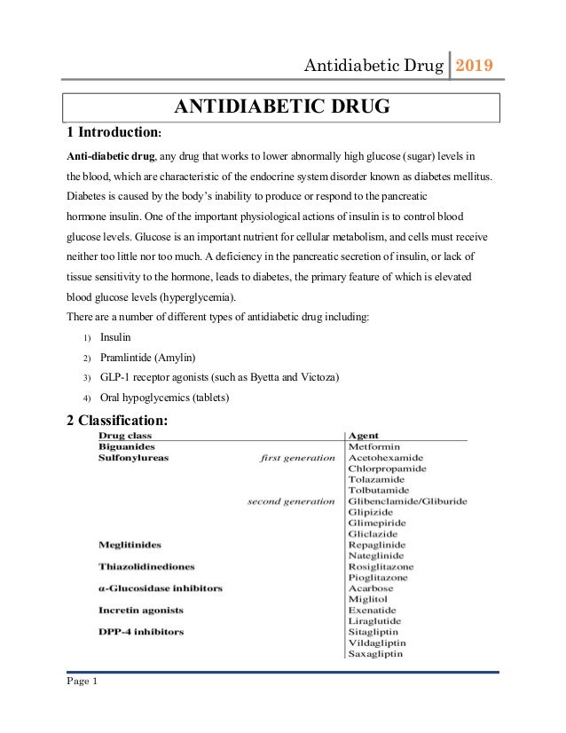 Antidiabetic Drug 1
