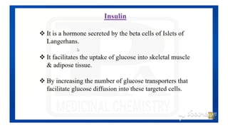 ANTIDIABETIC AGENTS MEDICINAL CHEMISTRY.