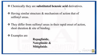 ANTIDIABETIC AGENTS MEDICINAL CHEMISTRY.