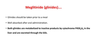 Symbol For Glinides Antidiabetic Drugs (Oral and parenteral hypoglycemics).ppt