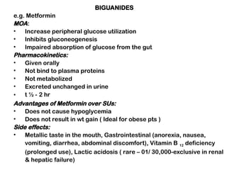 Antidiabetic Drugs_medicinal Chemsitry for B.SC