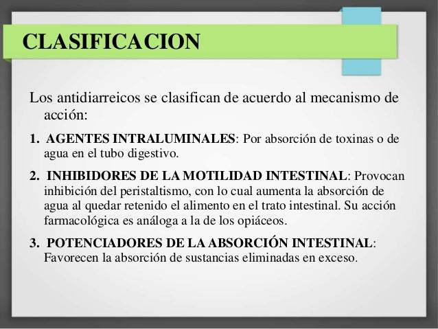 Antidiarreicos Antidiarreicos
