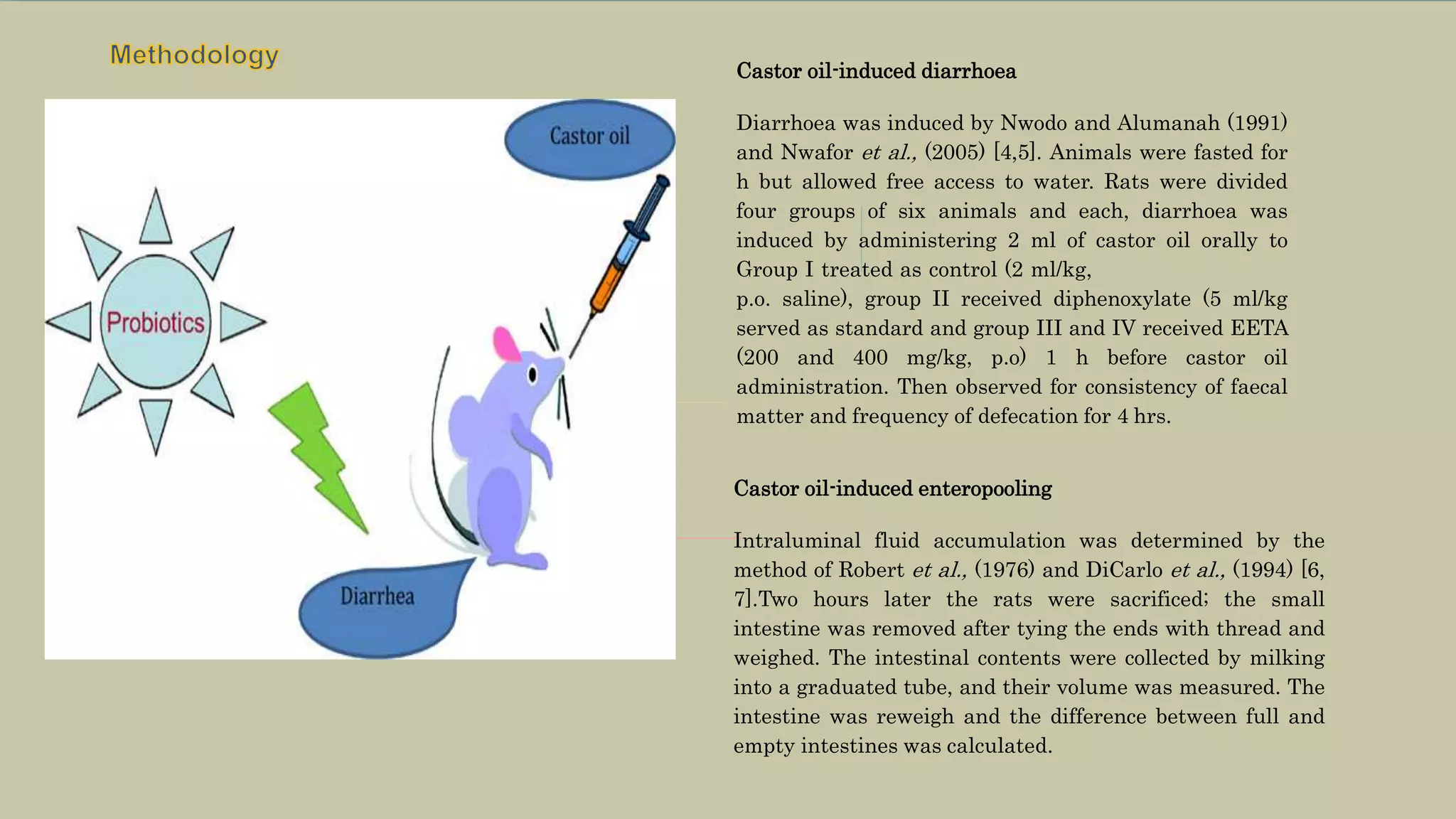 A Pharmacological Journal Presentation on Anti-diarrheal activity of Toddalia Asiatica in castor oil induced diarrhea in rats