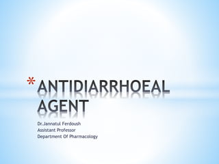 Dr.Jannatul Ferdoush
Assistant Professor
Department Of Pharmacology
*
 