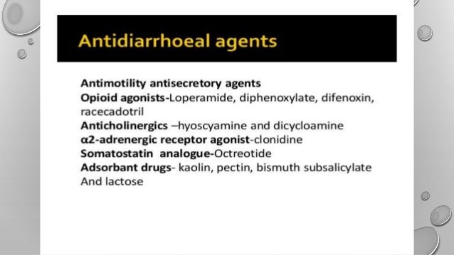 Anti diarrheal & laxatives