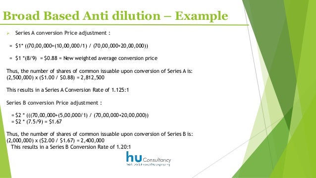 Anti dilutive stock options