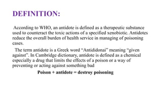antidote definition