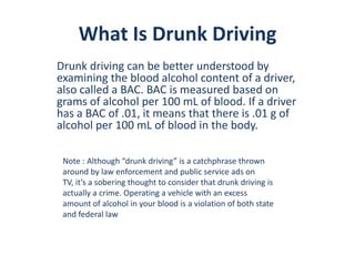 Anti drunk n driving PPTX